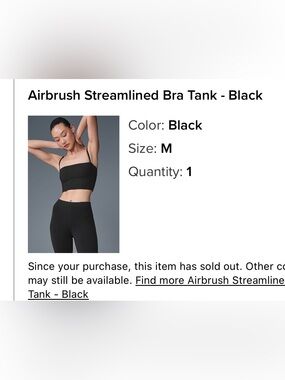 Black Streamlined Bra Tank - Women Intimates & Sleepwear